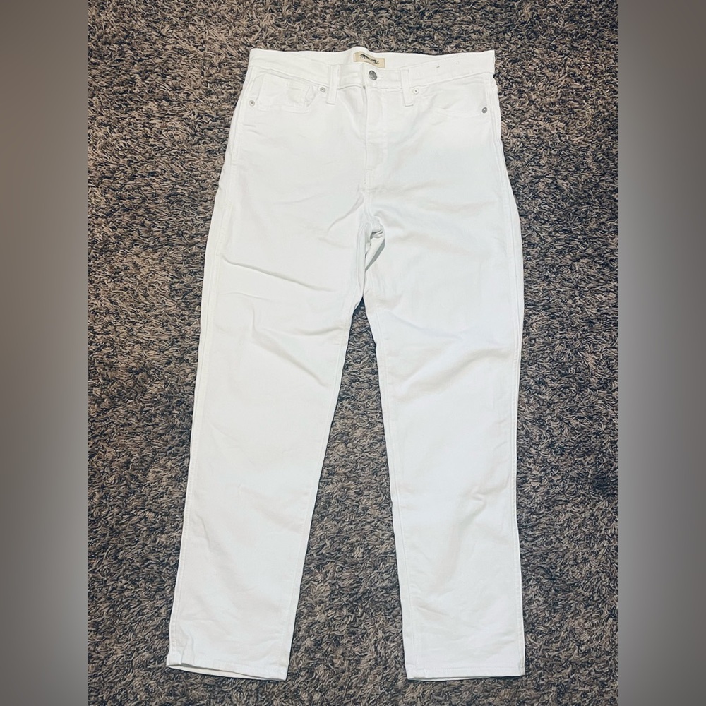 Madewell Stovepipe Jeans in Pure White